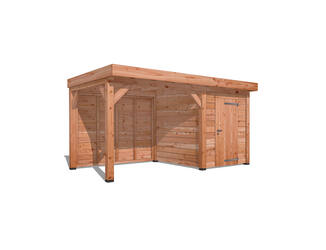 Douglas Overkapping Klassiek 3x5m. | Type 11 met schuur